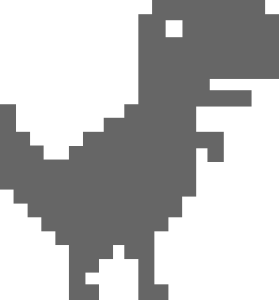 Dinosaur Game Logo Vector