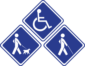 Discapacidad Motora Logo Vector