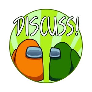 Discuss Among Us Logo Vector