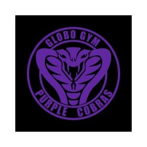 Dodgeball Globo Gym Purple Cobras Logo Vector