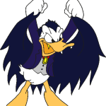 Donald Dracul Duck Logo Vector