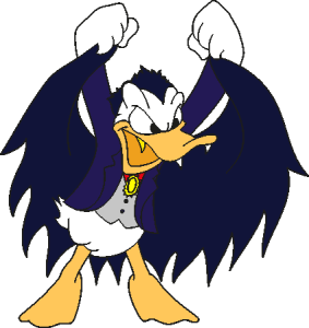 Donald Dracul Duck Logo Vector