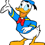 Donald Duck For President Logo Vector