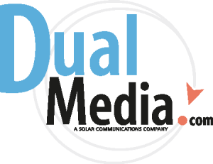 Dual Media Logo Vector