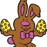 Easter Bunny Logo Vector