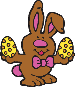 Easter Bunny Logo Vector