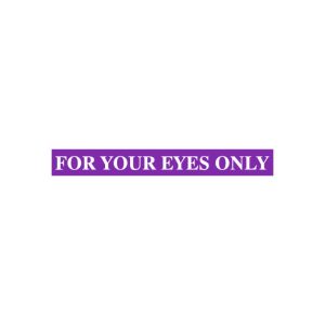 For Your Eyes Only Logo Vector