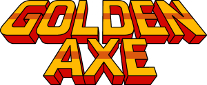 Golden Axe Arcade Marquee Logo Vector