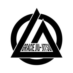 Gracie Fighter Jiu Jitsu Logo Vector