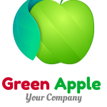 Green Apple Logo Vector