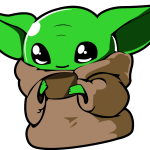 Grogu Baby Yoda Logo Vector