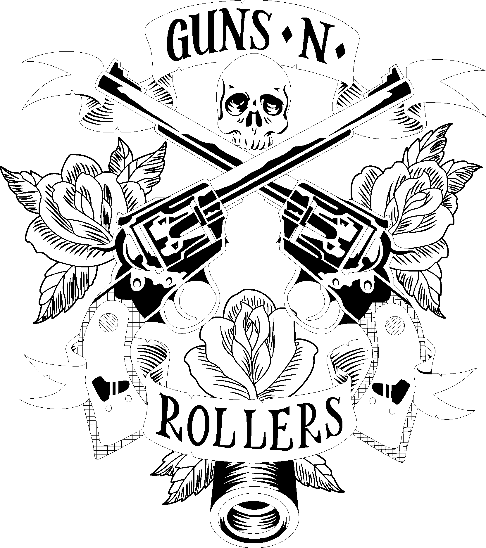 Guns N Rollers Logo Vector Ai Png Svg Eps Free Download 7739