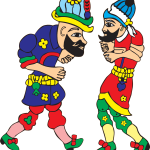 Hacivat Karagoz Logo Vector