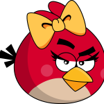 Happy Angry Bird Logo Vector