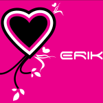 Heart Erika Logo Vector