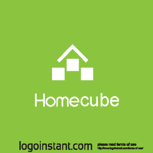 Home Cube Logo Vector