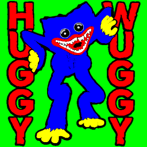 Huggy Wuggy Logo Vector