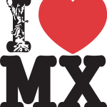 I Love Mexico Logo Vector