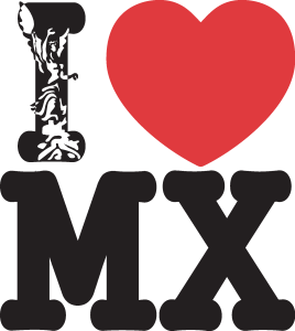 I Love Mexico Logo Vector