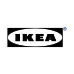 Ikea Black and white logo Vector