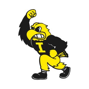 Iowa Hawkeyes Herky Logo Vector