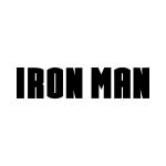 Iron Man Wordmark Logo Vector