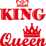 King & Queen Logo Vector