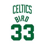 Larry Bird Jersey Logo Vector