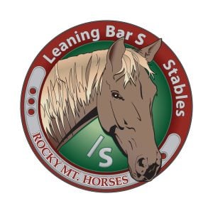 Leaning Bar S Rocky Mountain Horse Stables Logo Vector