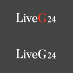 LiveG24 Dark Version Logo Vector