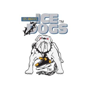 Long Angeles Ice Dogs Logo Vector