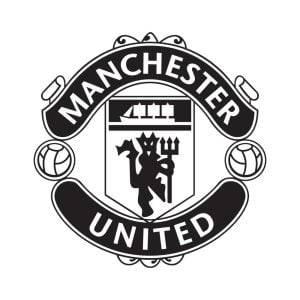 Manchester United Fc Black Logo Vector
