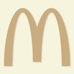 Mcdonalds Aesthetic Icon Beige Vector