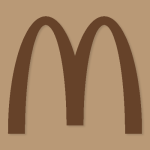 Mcdonalds Aesthetic Icon Brown Vector