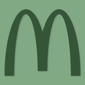 Mcdonalds Aesthetic Icon Green Vector
