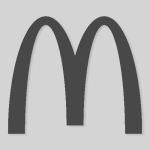 Mcdonalds Aesthetic Icon Grey Vector