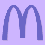 Mcdonalds Aesthetic Icon Lilac Vector