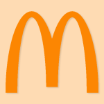 Mcdonalds Aesthetic Icon Orange Vector