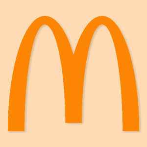 Mcdonalds Aesthetic Icon Orange Vector