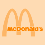 Mcdonalds Aesthetic Orange Logo Vector