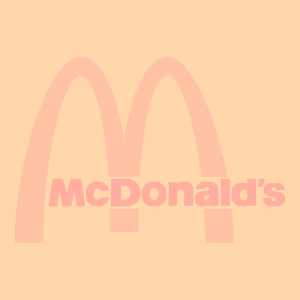 Mcdonalds Aesthetic Peach Logo Vector