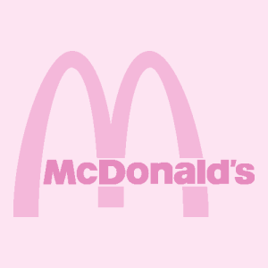 Mcdonalds Aesthetic Pink Logo Vector