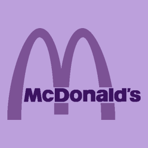 Mcdonalds Aesthetic Purple Logo Vector