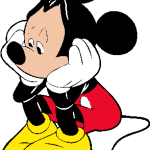 Mickey Mouse Worried Logo Vector