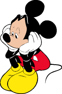 Mickey Mouse Worried Logo Vector