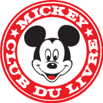 Mickey Mouse with circle Logo Vector