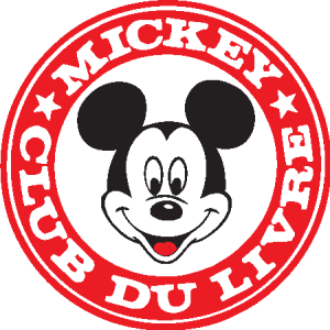 Mickey Mouse with circle Logo Vector