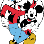 Mickey and Goffy Logo Vector