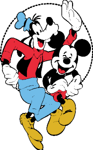 Mickey and Goffy Logo Vector