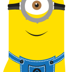 Minions Characters (Stuart) Logo Vector